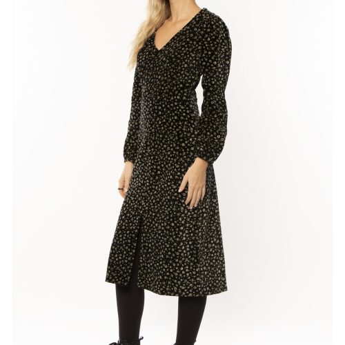 amuse society gratitude ls wvn dress blk 307774