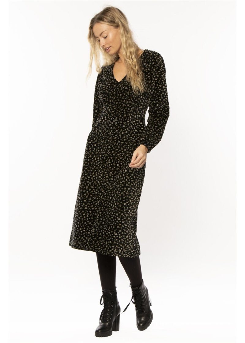 amuse society gratitude ls wvn dress blk 972187