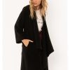 AMUSE SOCIETY MARA WOVEN COAT BLK - The Surf Warehouse