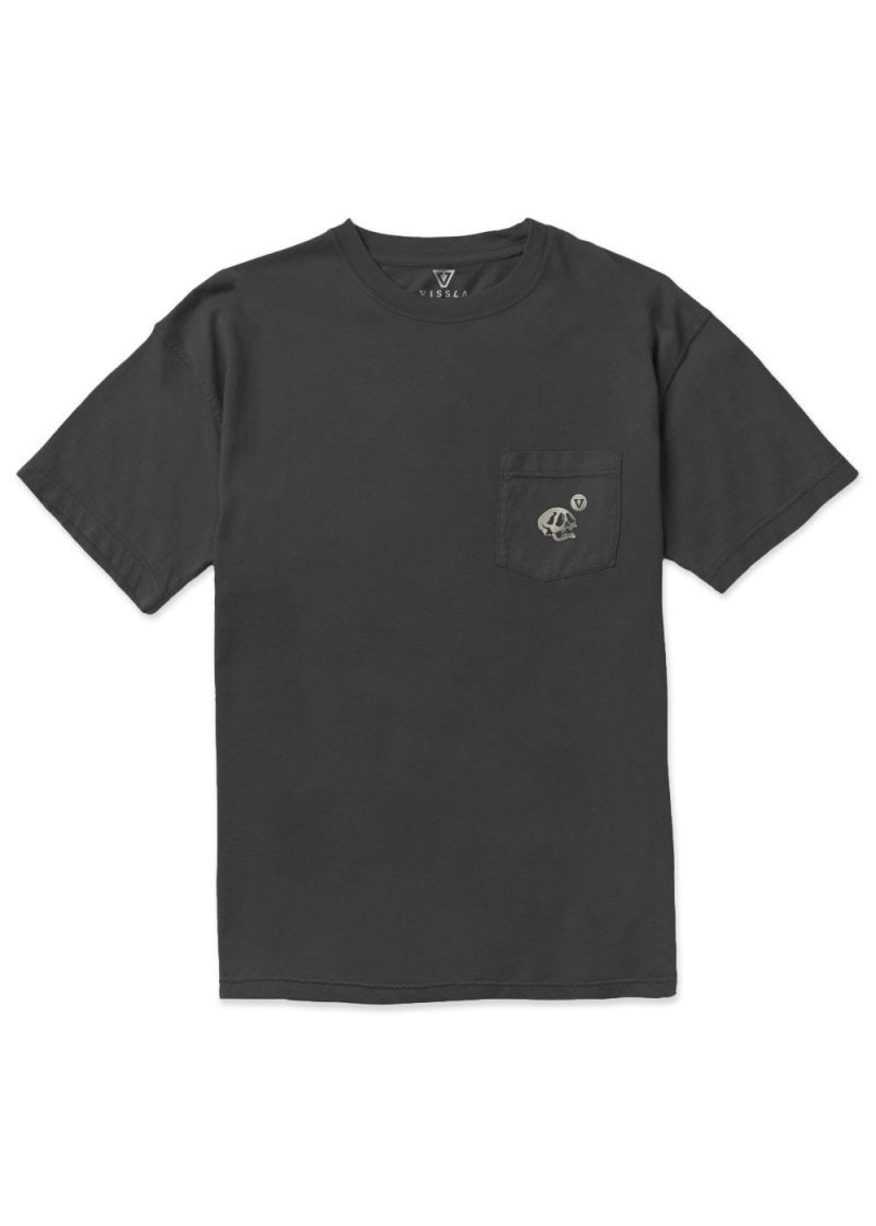 vissla resin heads premium organic pkt tee blk 769719