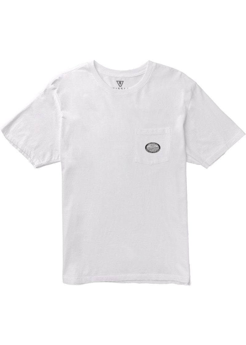 vissla tasty waves premium organic pkt tee wht 776662